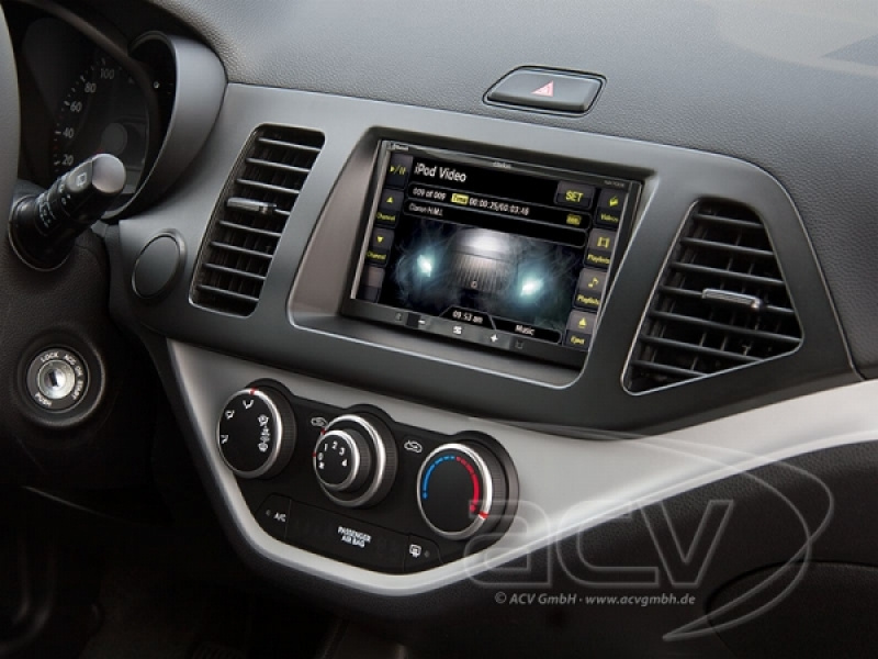 Stereorahmen 2-DIN Kia Picanto 11-
