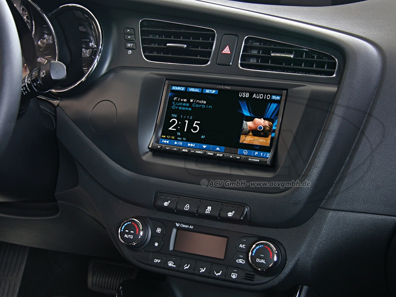 Einbaurahmen 2-DIN Kia Ceed 2012-