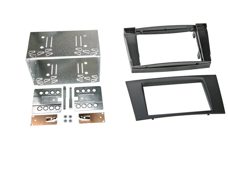 Einbaurahmen 2-DIN Mercedes E-Klasse W211 02-