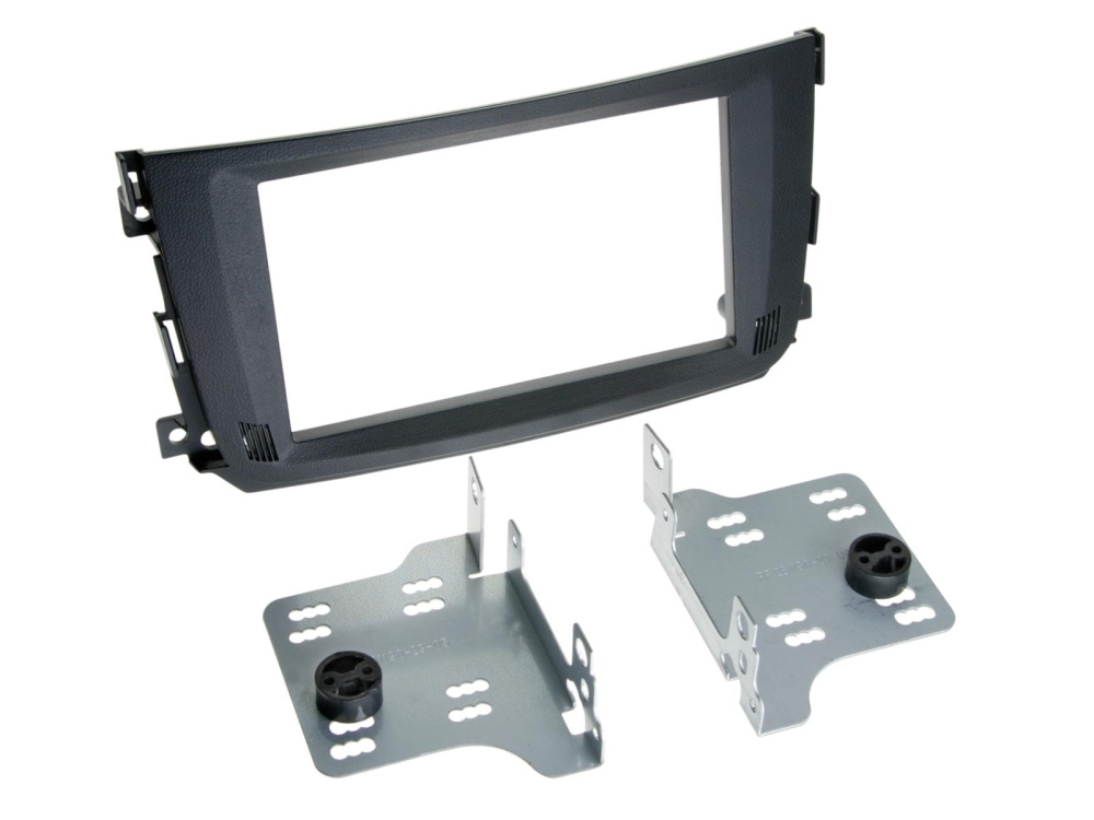 Einbaurahmen 2-DIN Smart ForTwo 2010-2015, schwarz