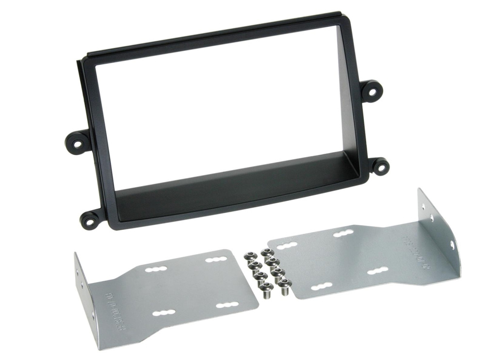 Einbaurahmen 2-DIN Mitsubishi L200, schwarz