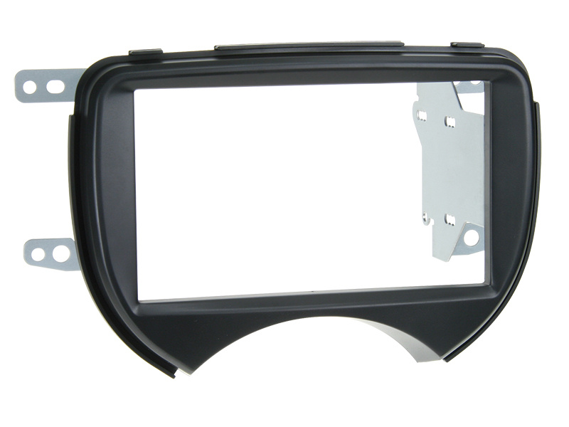 Einbaurahmen 2-DIN Nissan Micra 2011- schwarz