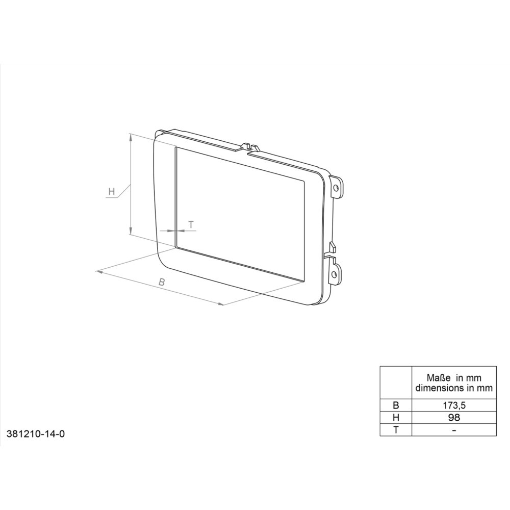 Einbaurahmen 2-DIN Nissan Altima 05-06
