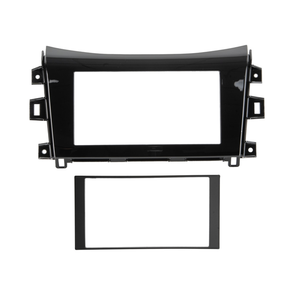 Einbaurahmen 2-DIN Nissan/Renault, piano black