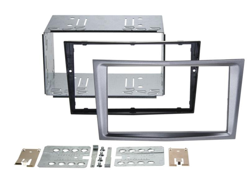 Einbaurahmen 2-din Opel charcoal metallic