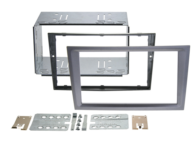 Einbaurahmen 2-din opel charcoal-metallic