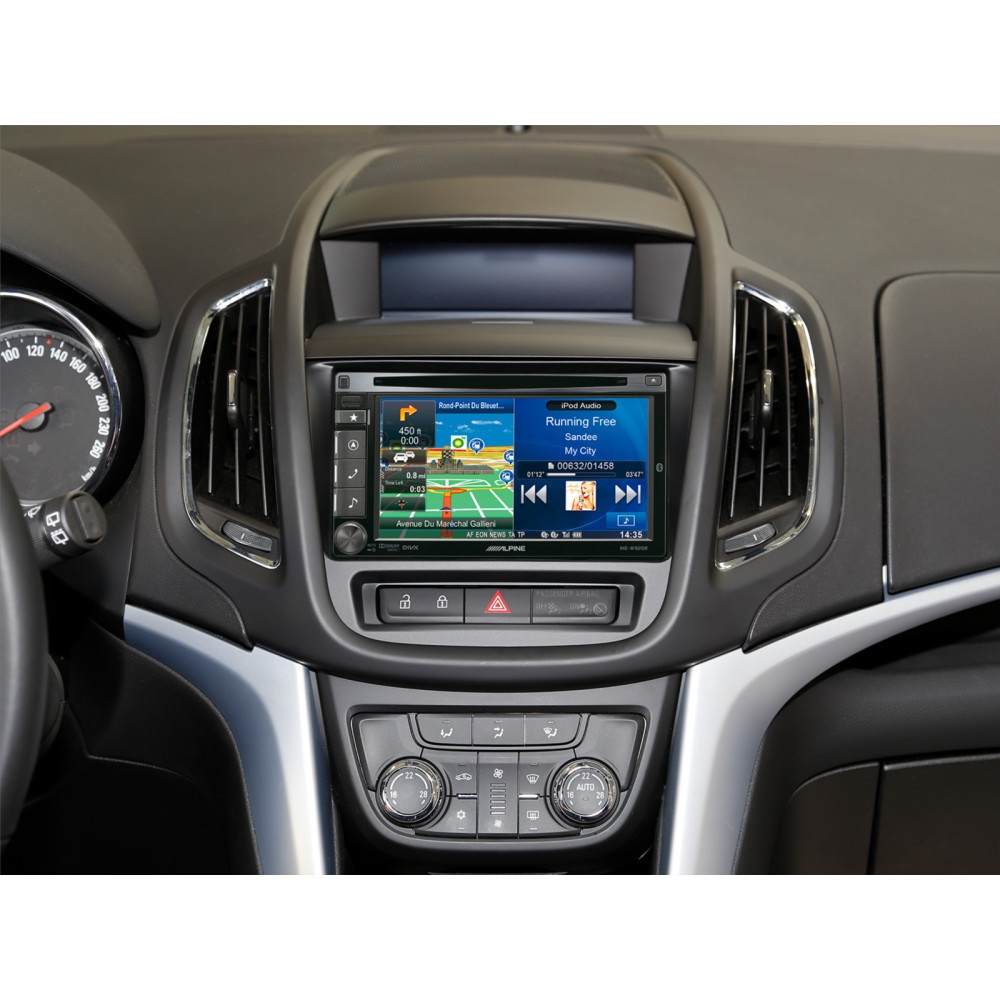 Einbaurahmen 2-DIN Opel Zafira Tourer, jet black