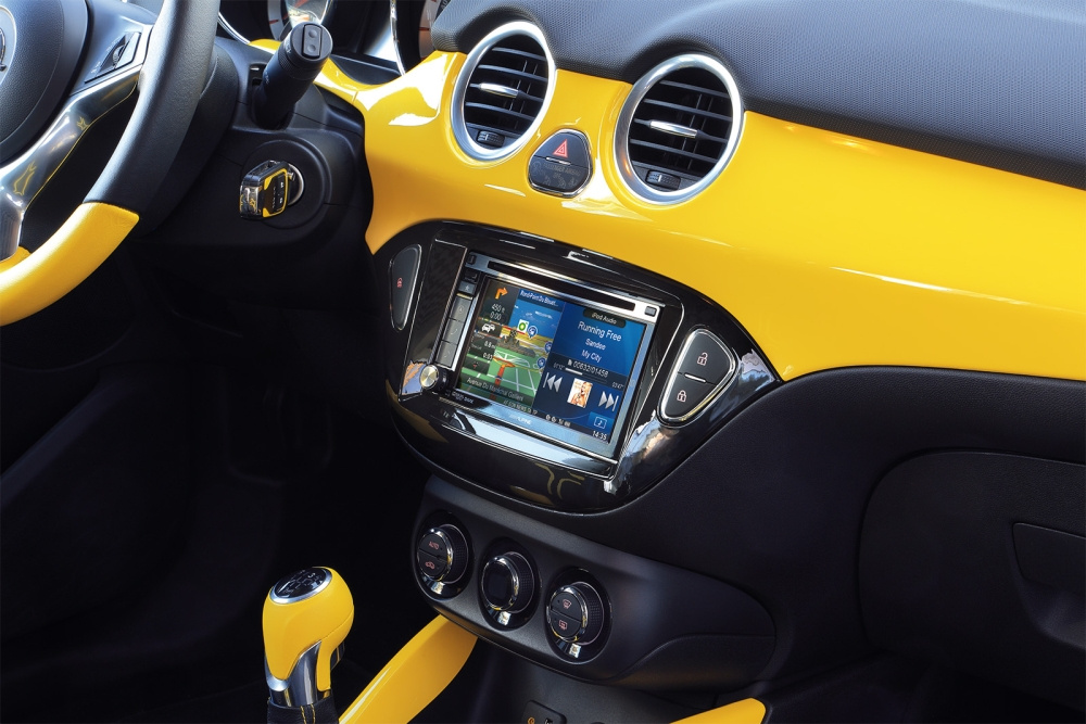 Einbaurahmen 2-DIN Opel Adam/Corsa E, piano black