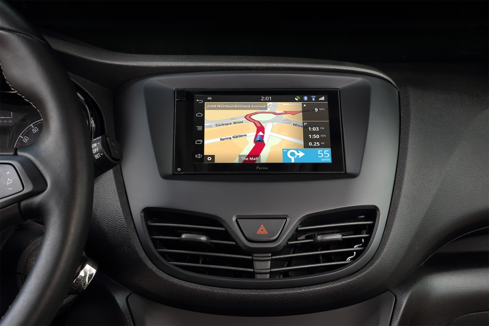 Einbaurahmen 2-DIN Opel Karl 2017-2019, schwarz