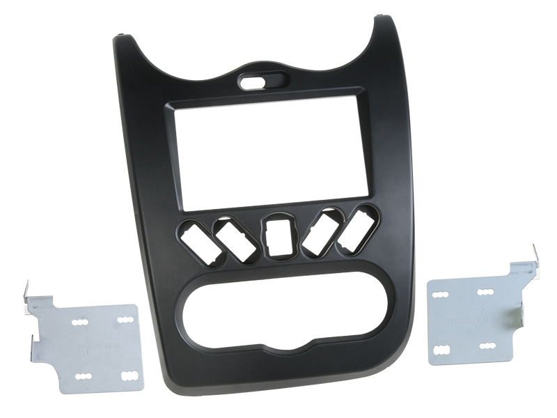 Montagerahmen 2-DIN Stereo Dacia Duster 2010- Schwarz