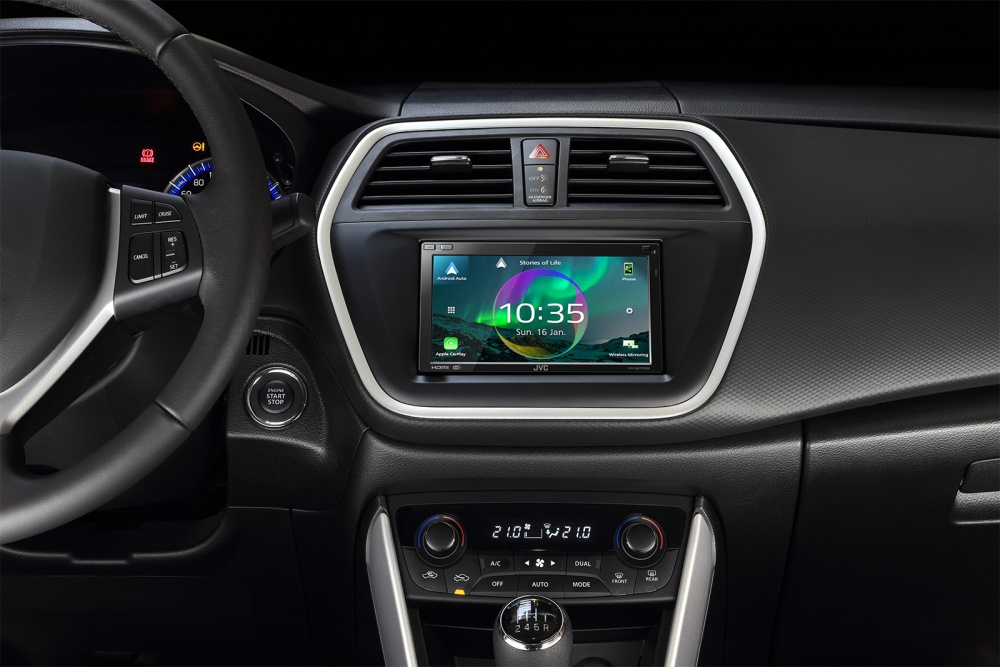 Montagerahmen 2-DIN Suzuki SX4 S-Cross, schwarz