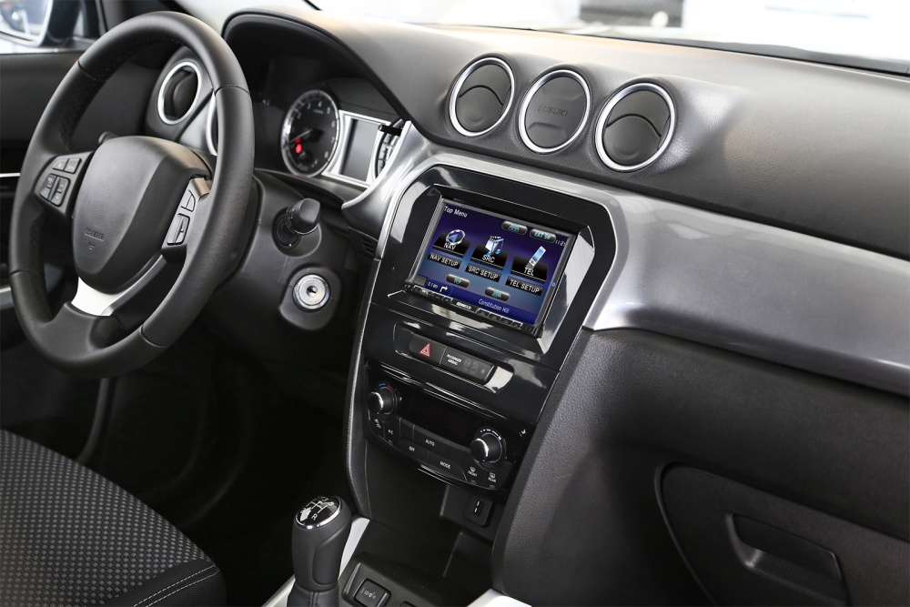 Montagerahmen 2-DIN Suzuki Vitara, piano black