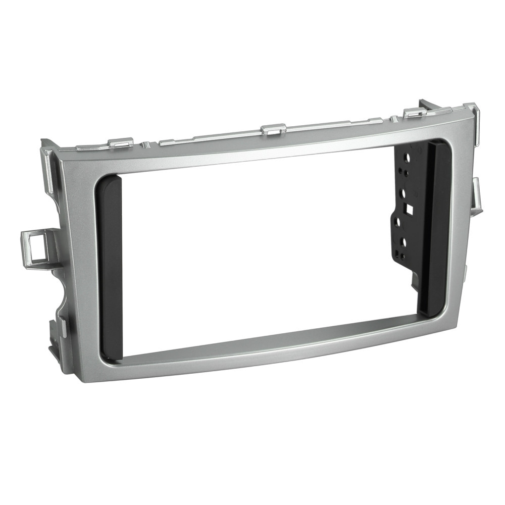 Einbaurahmen 2-DIN Toyota Verso 2009-2018 silber