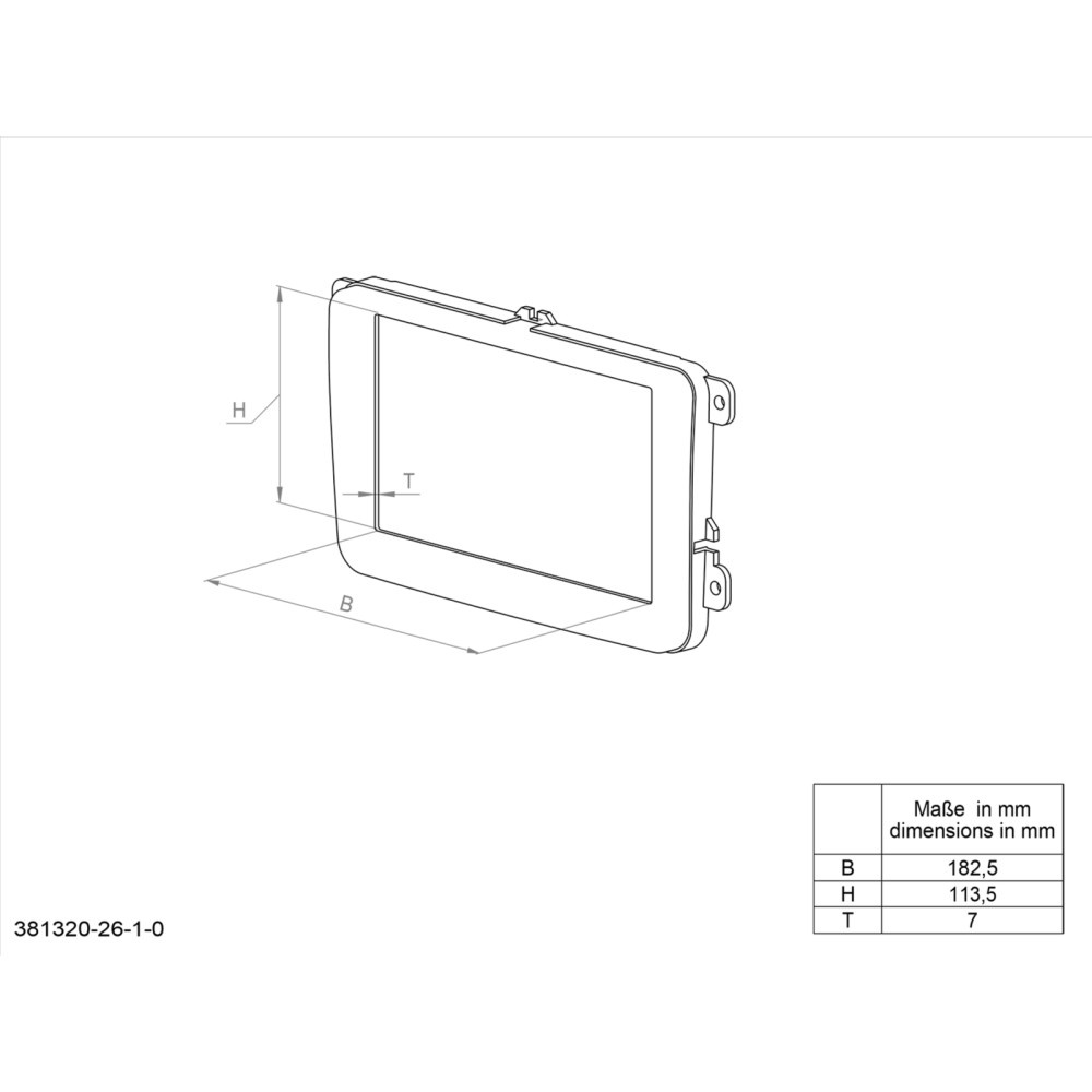 Einbaurahmen 1&2-DIN MAN TGE/VW Crafter 2017-2023