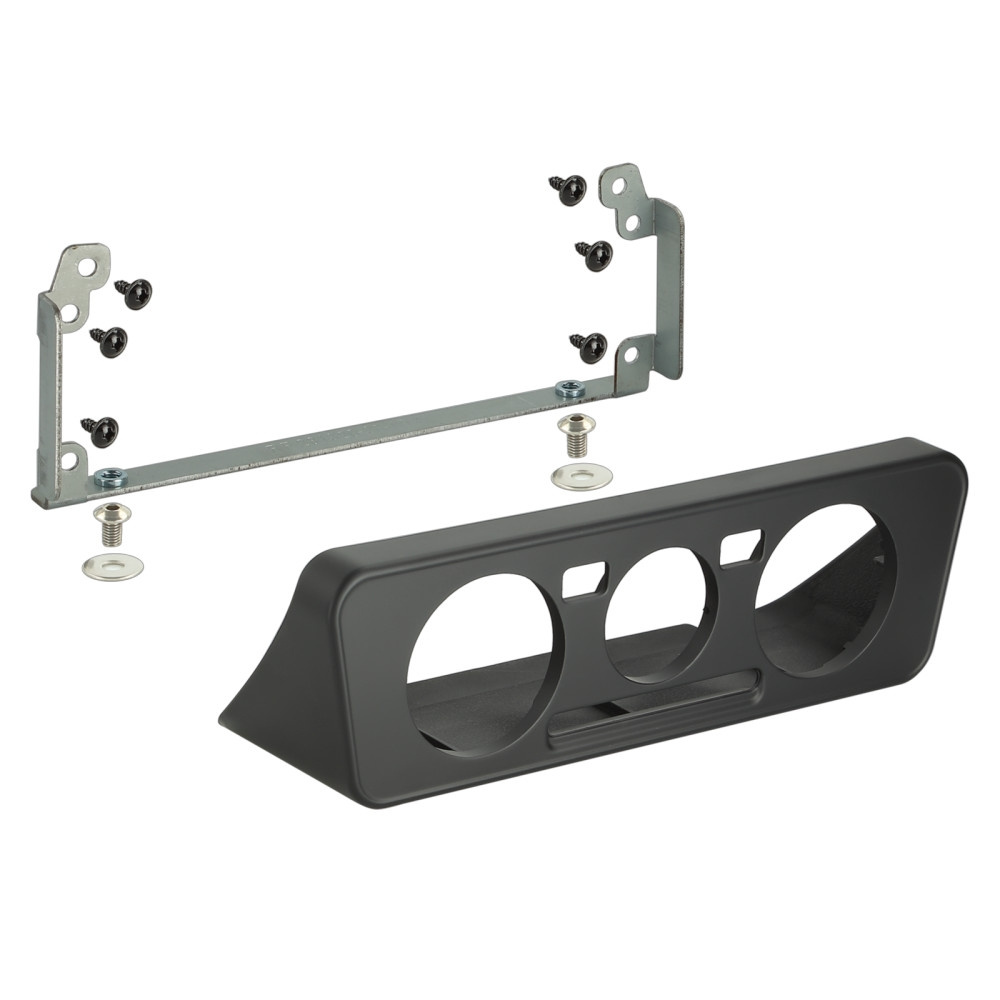 Einbaurahmen 2-DIN Seat/Skoda/VW, schwarz