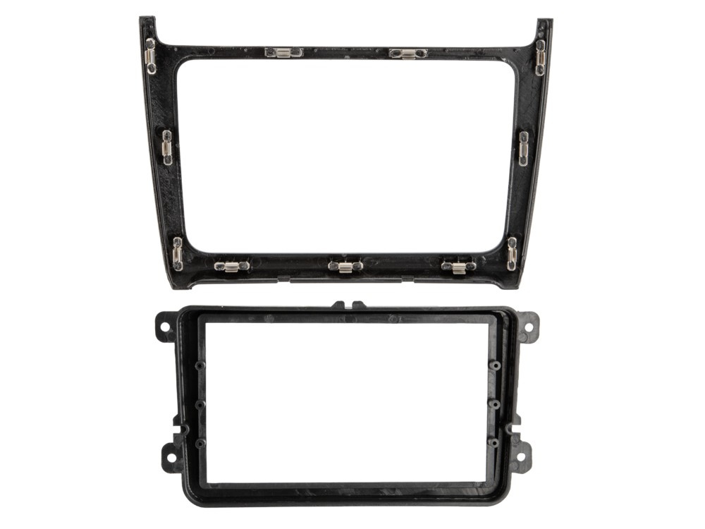 Einbaurahmen 2-DIN VW Polo 2014-2017, Piano Black