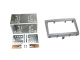Einbaurahmen 2-DIN Porsche 911/Boxster/Cayman, Vulcano Grey Einbaurahmen 2-DIN Porsche 911/Boxster/Cayman, Vulcano Grey