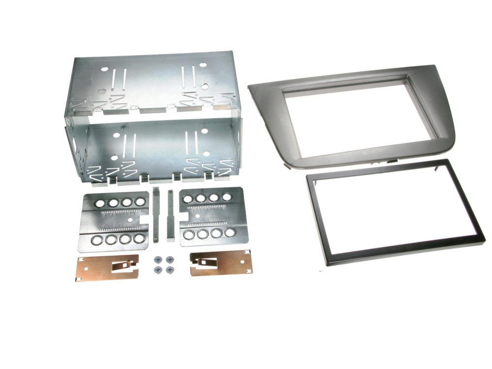 Einbaurahmen 2-DIN Seat Toledo/Altea, Anthrazit