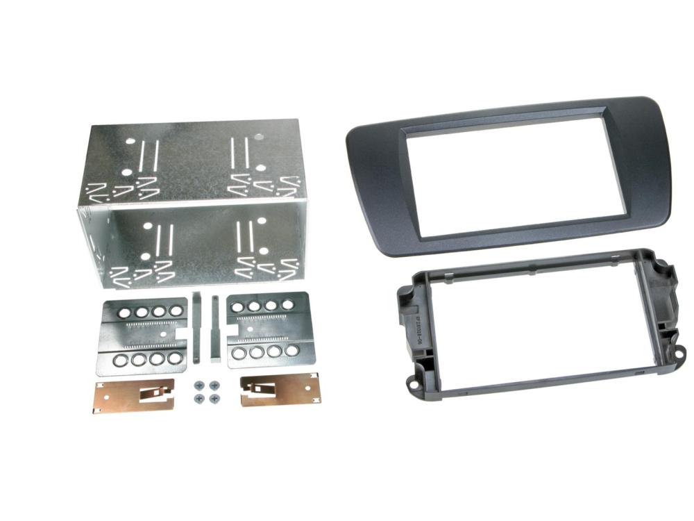 ACV Einbaurahmen 2-DIN Seat Ibiza, Azabache schwarz