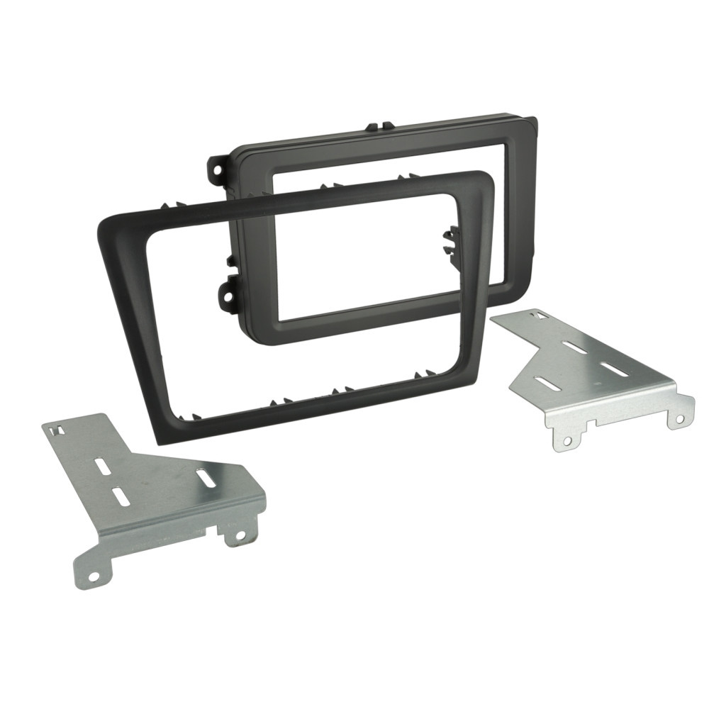Einbaurahmen 2-DIN Skoda Rapid, schwarz