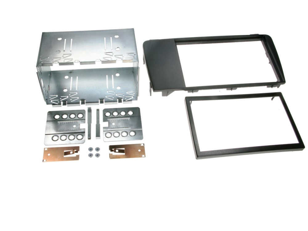 Einbaurahmen 2-DIN Volvo S60/V60/S70/V70/XC70 schwarz