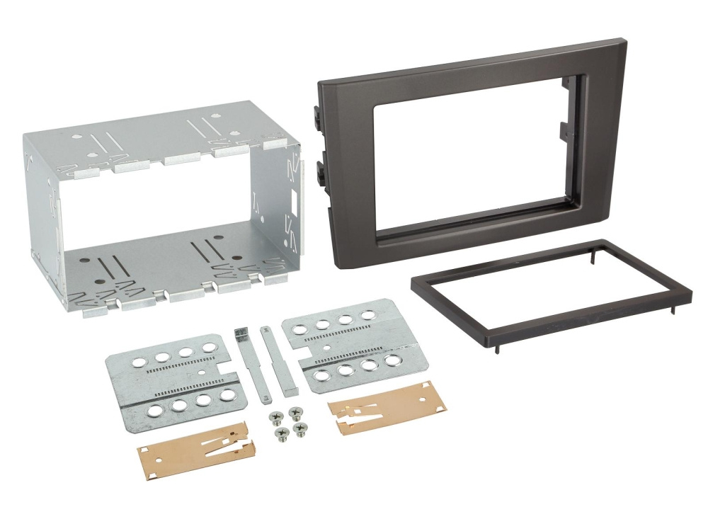 Einbaurahmen 2-DIN Volvo XC90, schwarz