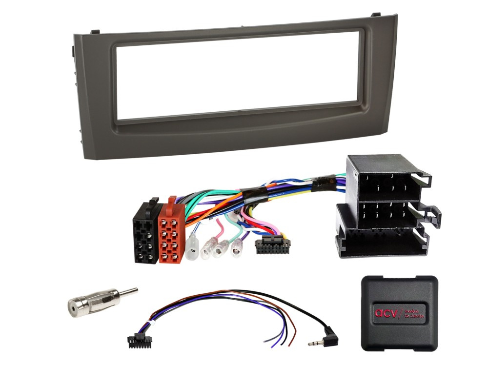 1-DIN Montageblende Fiat Grande Punto/Linea schwarz