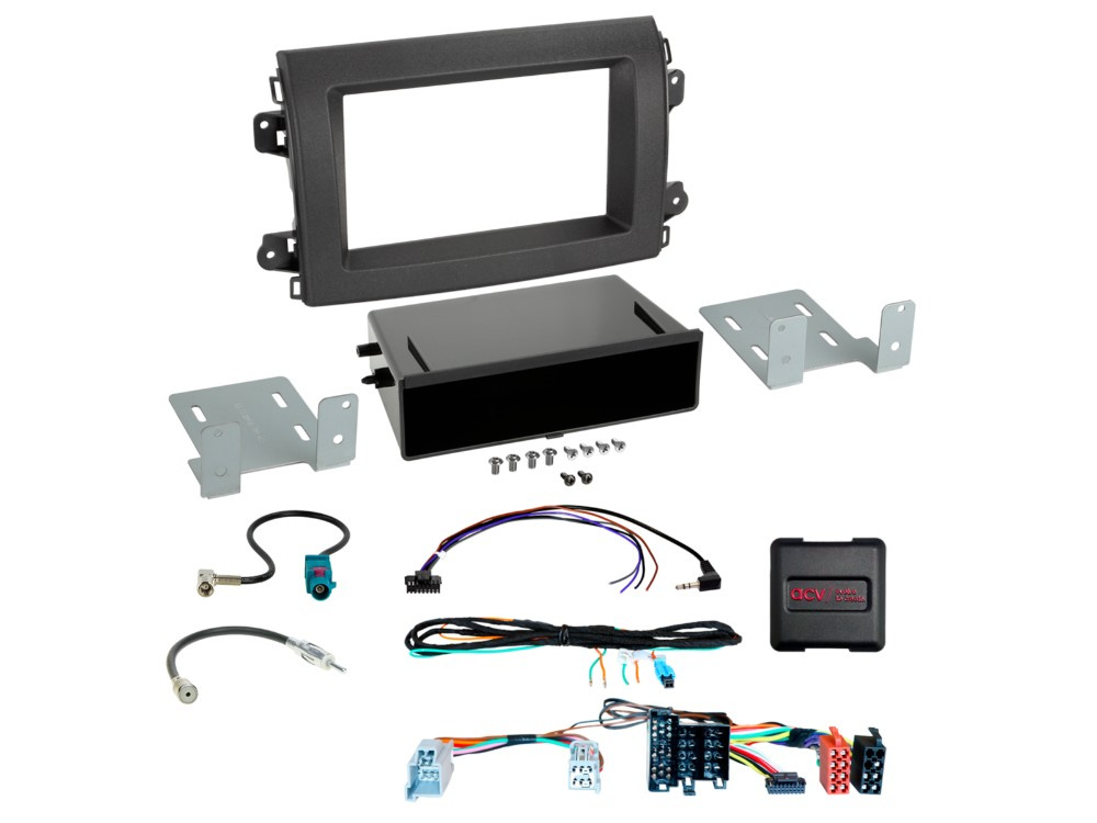 ACV Einbauset 1/2-DIN mit Ablagefach Citroen/Fiat/Opel 2021-2024