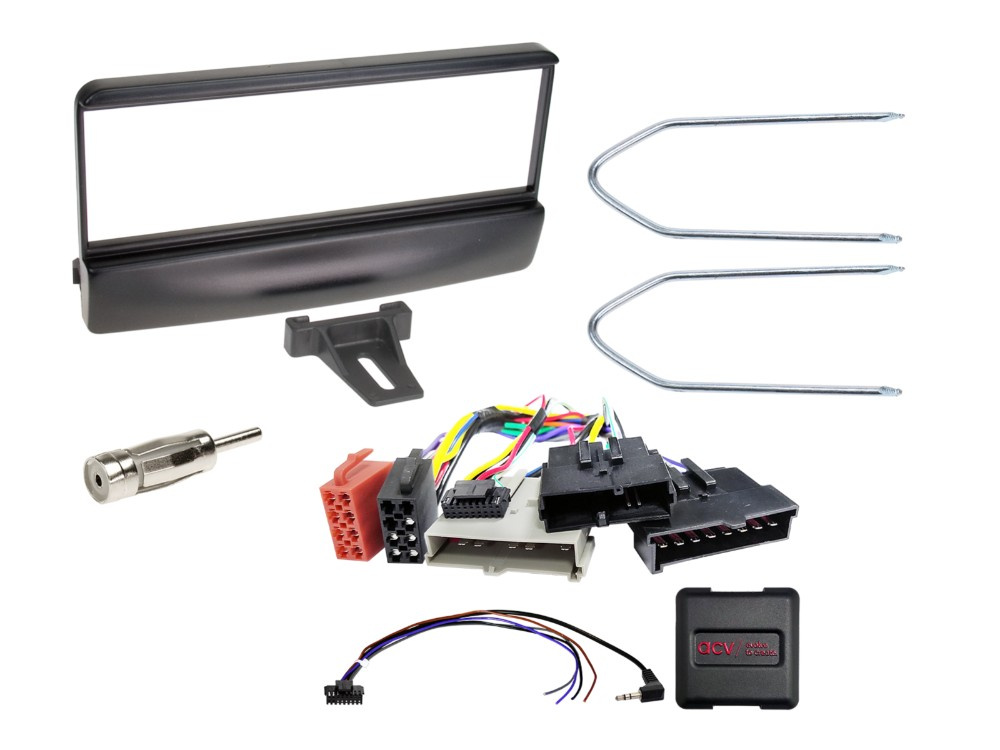 1-DIN Kit Ford, schwarz 8Pin/8Pin/17Pin SWC