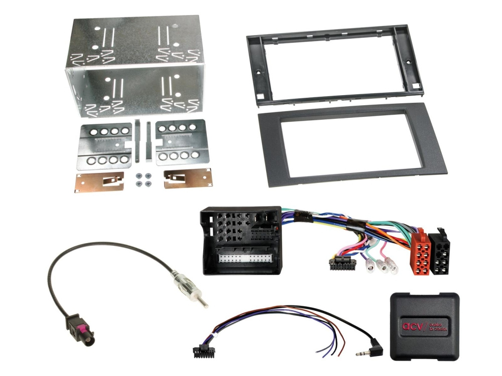 2-DIN Kit Ford schwarz SWC/CAN Bus/Fakra