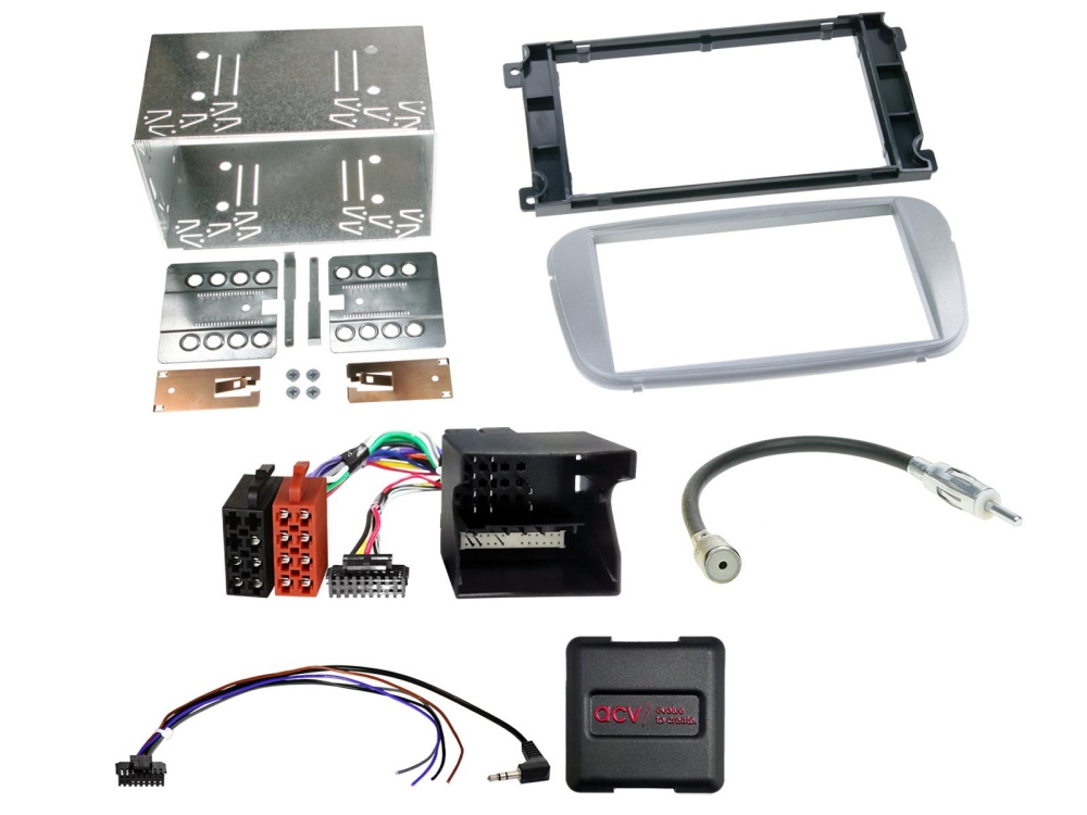 2-DIN Kit Ford verschiedene Autos silber SWC