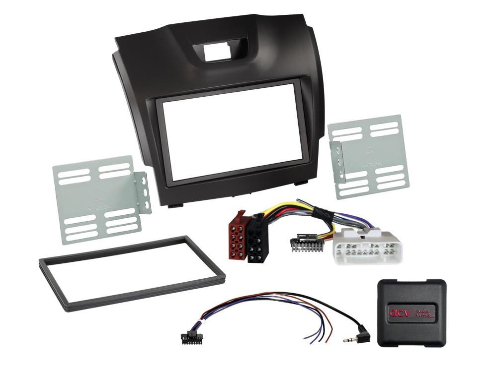 ACV Einbaukit 2-DIN Chevrolet/Isuzu, Lenkradsteuerung
