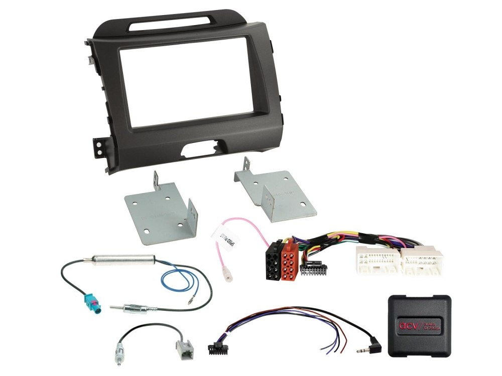 ACV Einbaukit 2-DIN Kia Sportage 2010-2016, 24Pin/18Pin