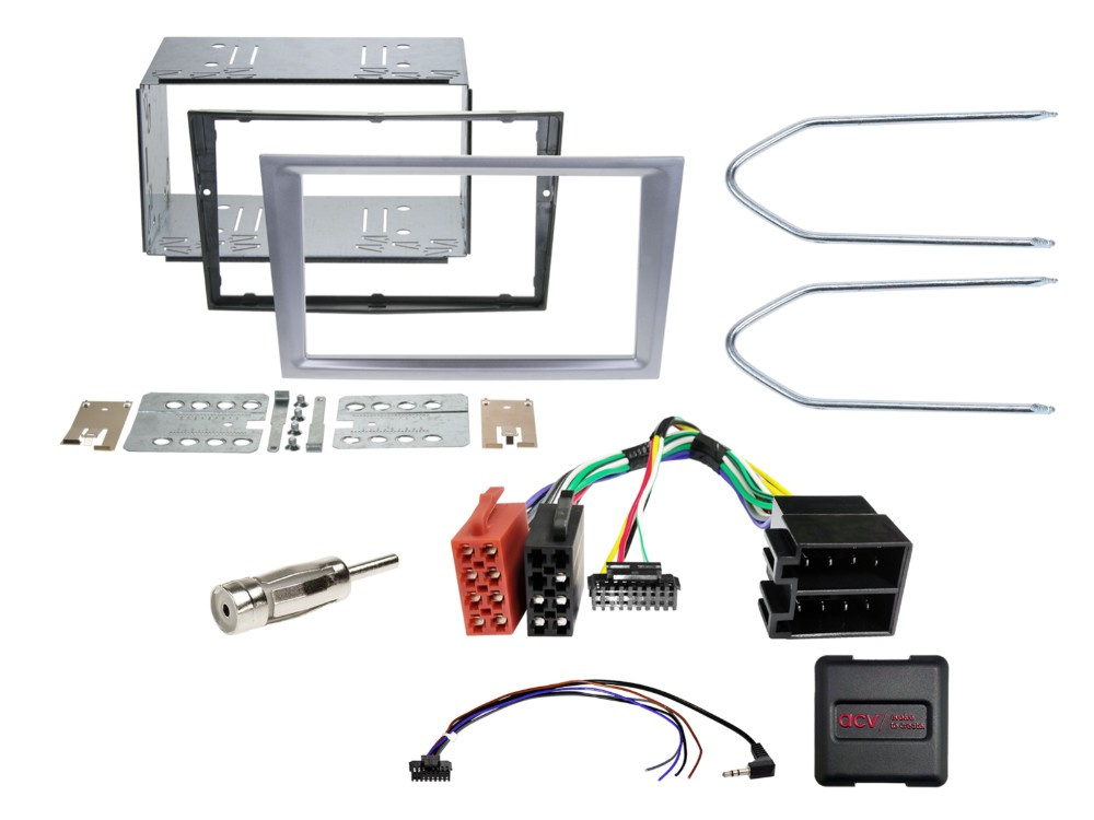 ACV Einbaukit 2-DIN Opel matt chrom