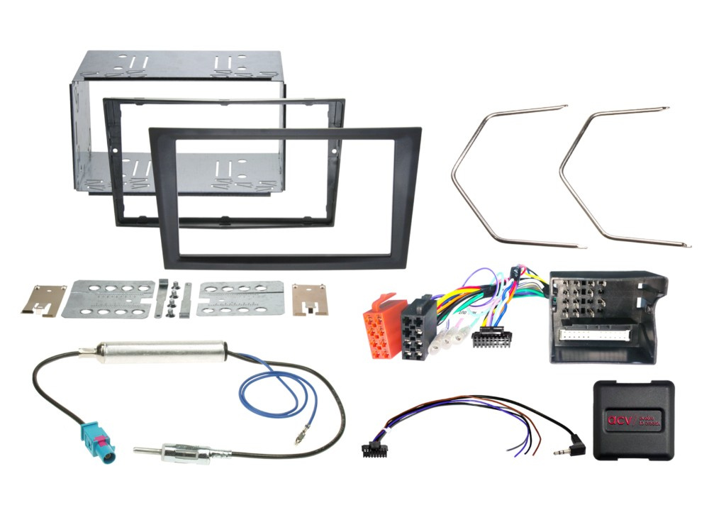 ACV Einbaukit 2-DIN Opel, schwarz