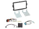 Einbaukit 2-DIN Dacia/Fiat/Nissan/Opel/Renault, schwarz Einbaukit 2-DIN Dacia/Fiat/Nissan/Opel/Renault, schwarz