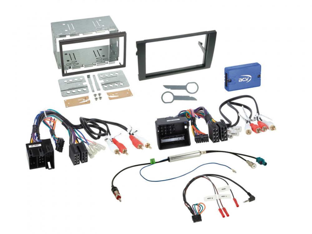 ACV Einbaukit Audi A4 / Seat Exeo, Doppel-DIN 01-08