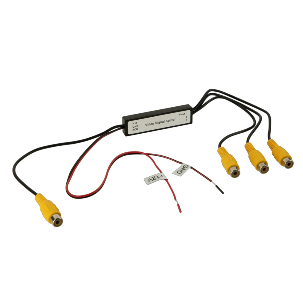 Video-Signalverstärker und Splitter 1x3 RCA
