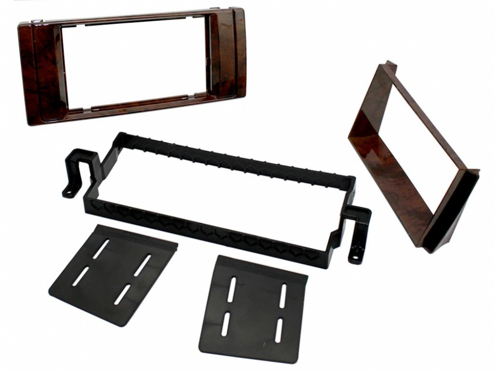 2-DIN-Stereo-Rahmen BMW E39 1996-2004 in Holzdekor