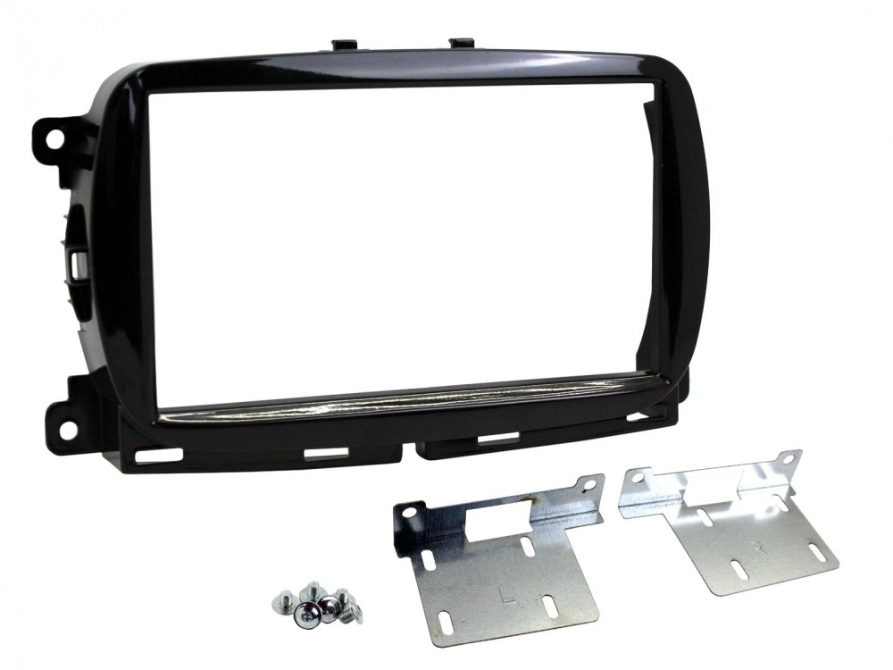 Montagerahmen Double-DIN Fiat 500 2015- schwarz
