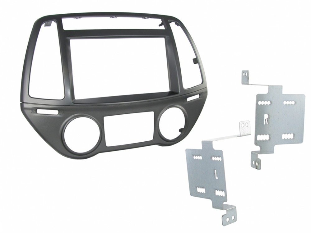 2-DIN-Montagerahmen Hyundai i20 2012- Silber