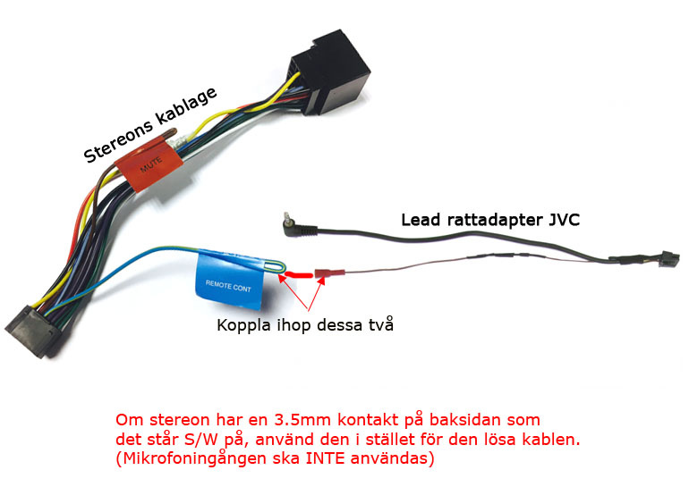 Lenkradadapter-Leitung JVC