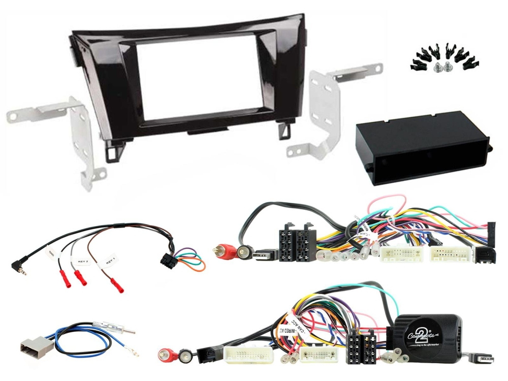 Einbauset Nissan Qashqai 2014> Schwarz