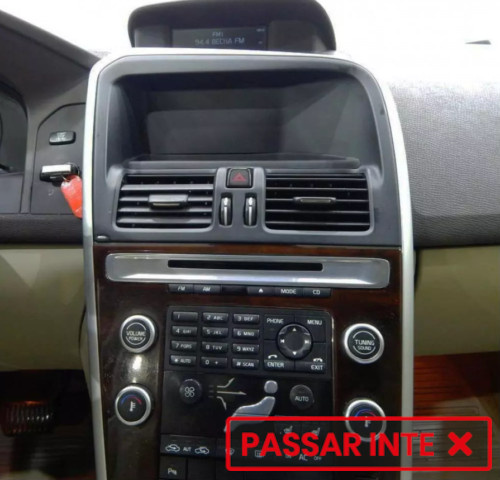 Einbausatz Volvo XC60 2008-2017 Doppel-DIN, aktives System