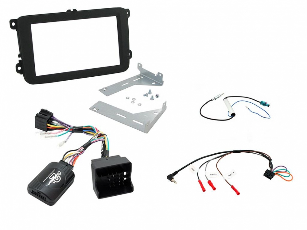 Einbaukit Volkswagen Doppel-DIN, Schwarz