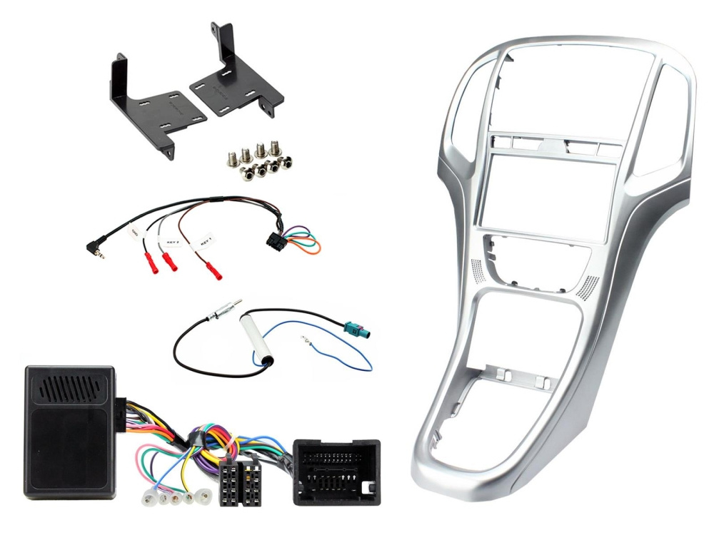 Einbaukit Opel Astra 2010> Platin-Silber
