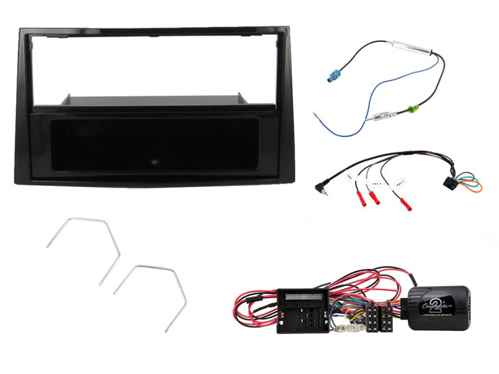 Einbaukit Opel Astra 04-10/Corsa 06-14, Pianolack-Schwarz