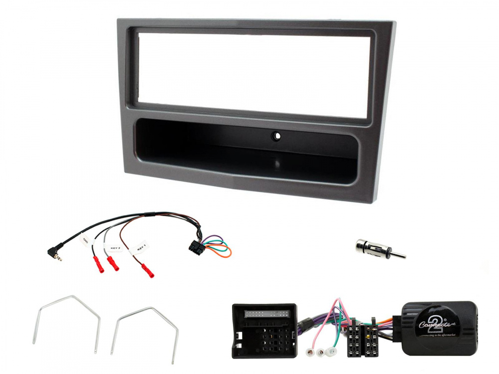 Einbausatz Opel Astra 04-10, Anthrazit-Metallic, Single-DIN