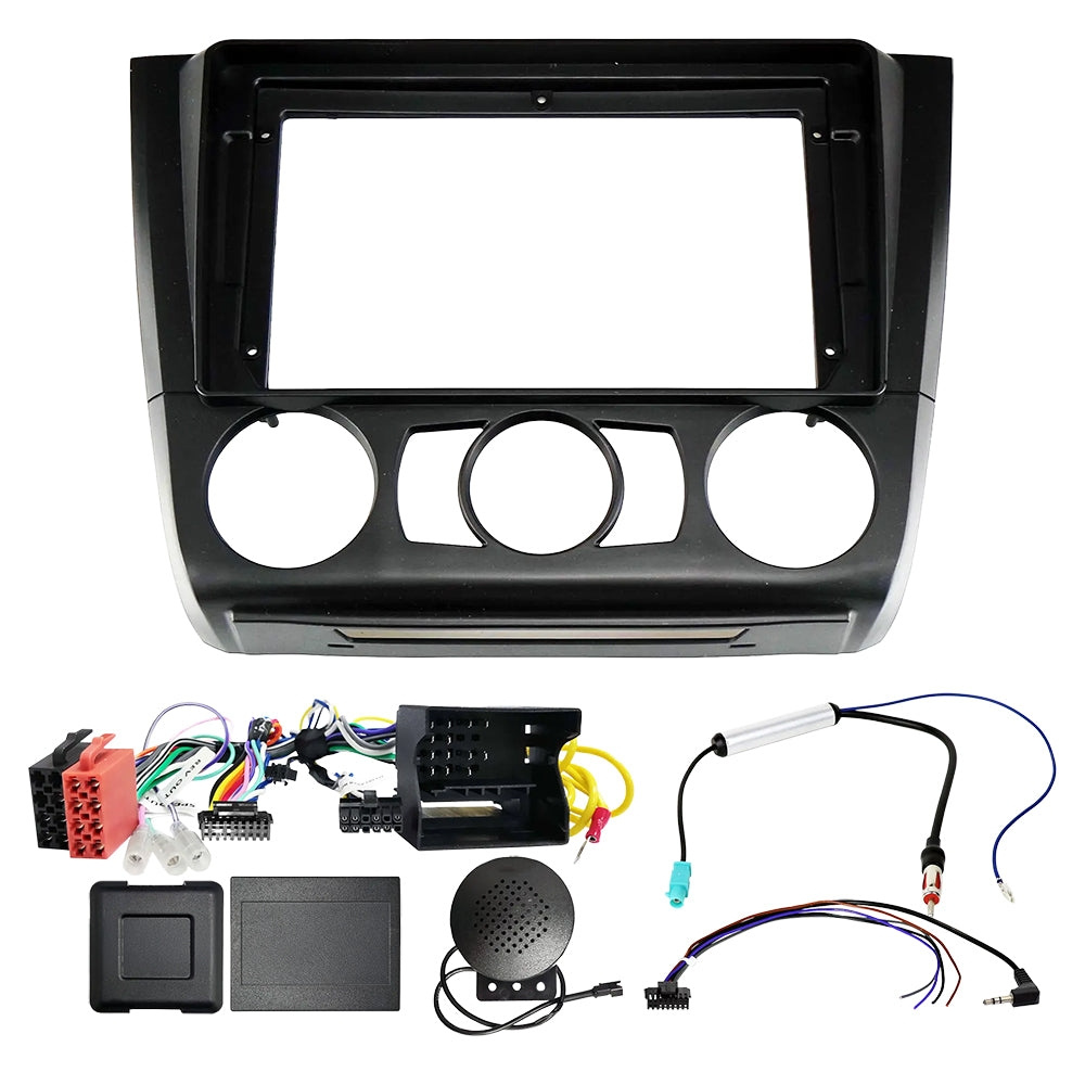 Auto-Connect Einbauset für 9-Zoll-Autoradio, BMW 1er 2007-2014, manuelle Klimaanlage
