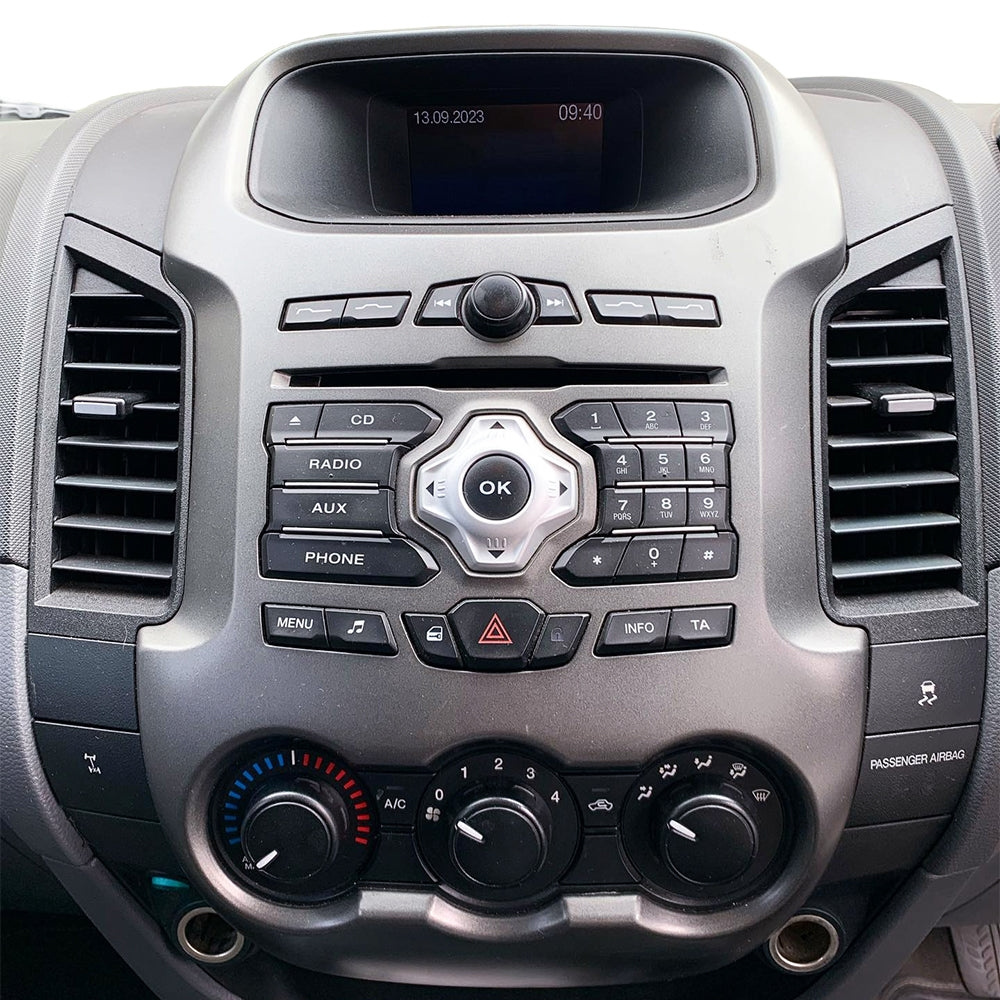 Auto-Connect Einbauset für 9-Zoll-Autoradio, Ford Ranger 2012-2016, Silber